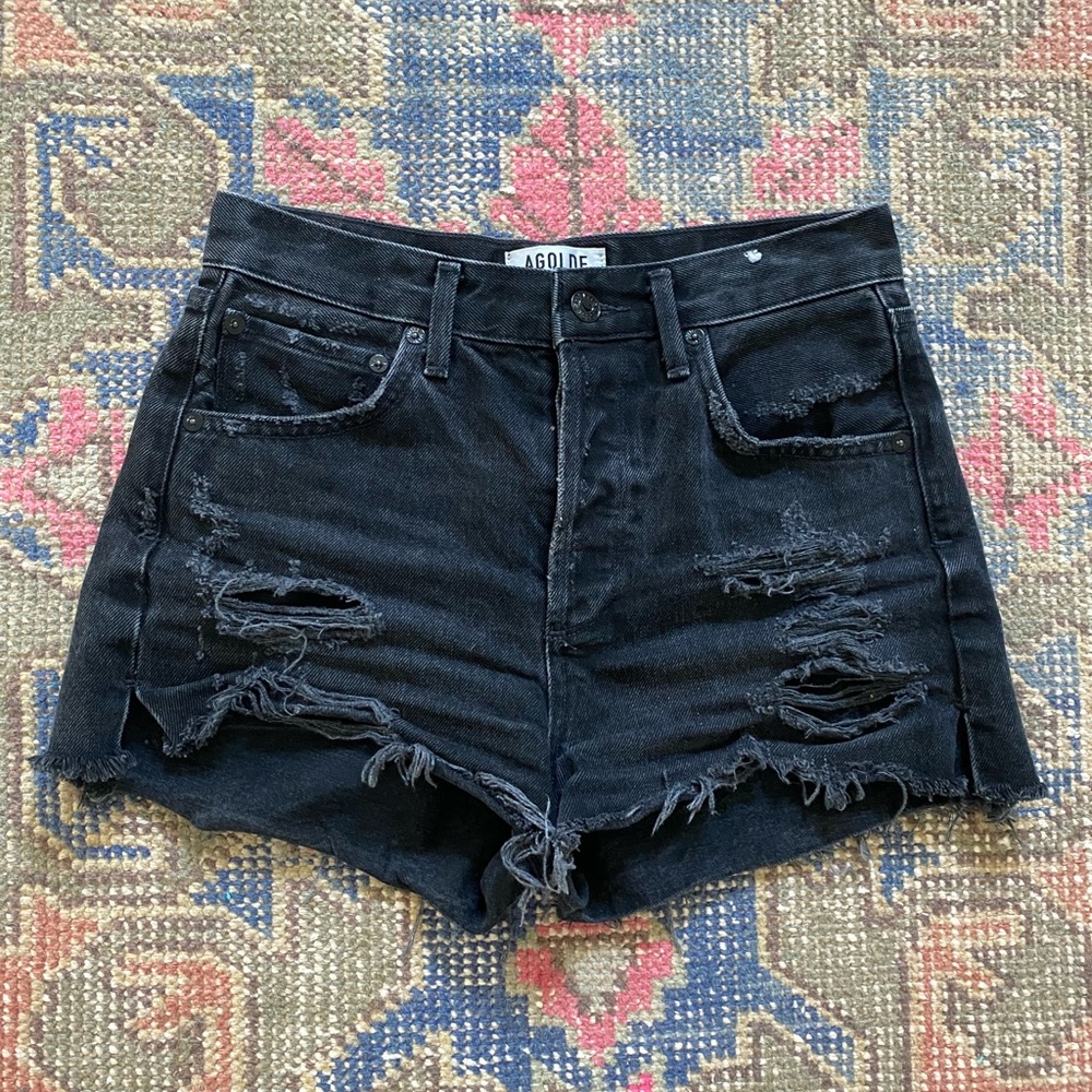 AGOLDE. Jaden Shorts size 25.  Color “Clash”